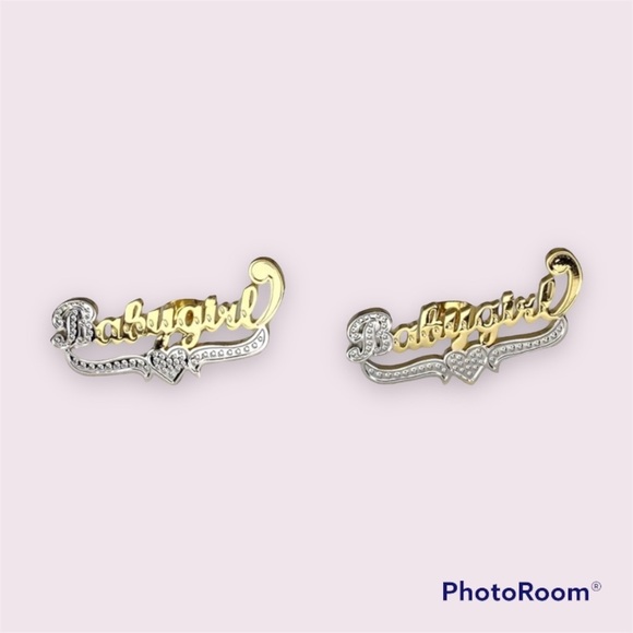 Jewelry - Custom Babygirl Earrings Metal